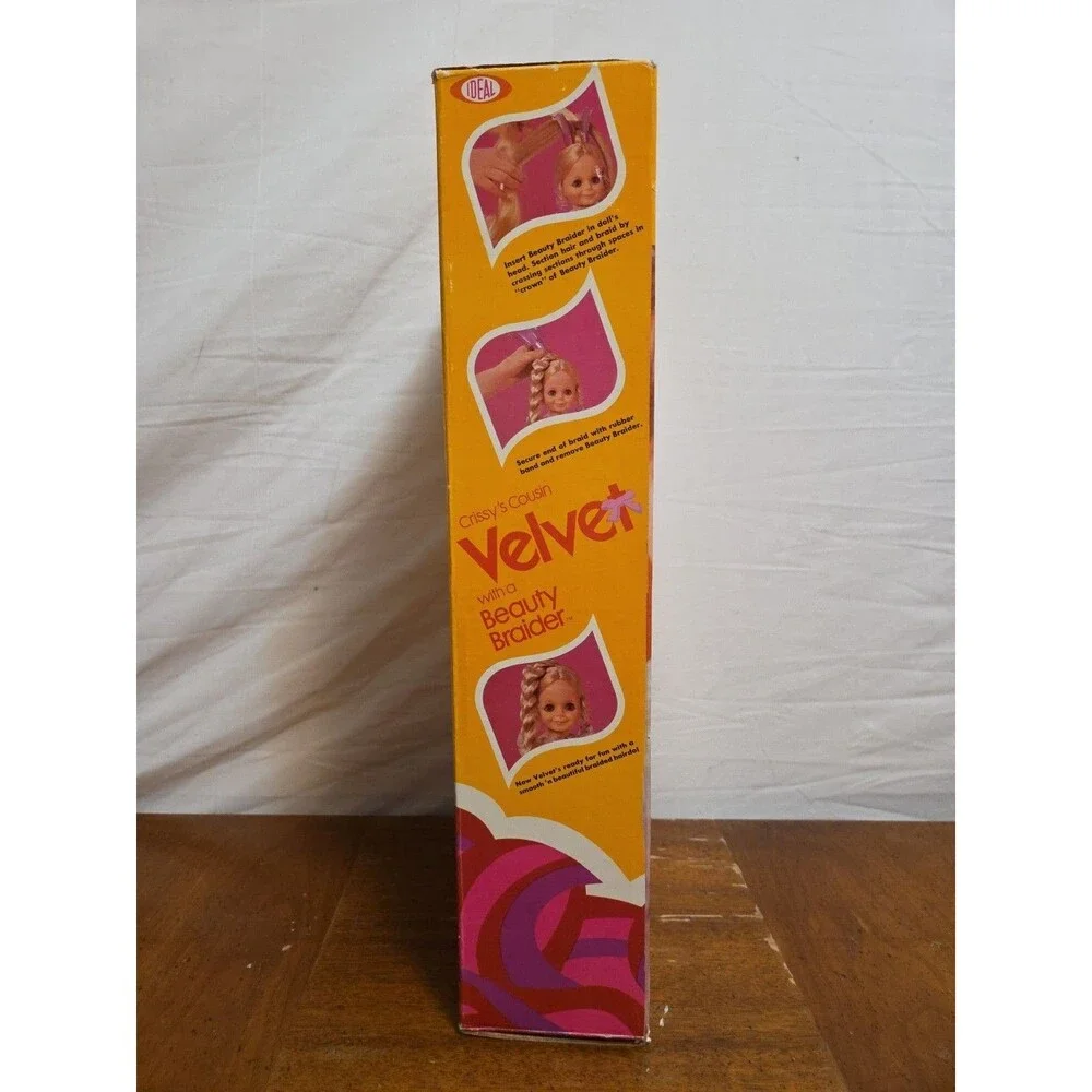 VELVET Crissy's Cousin Doll Vintage Ideal Toys 1970 With Box No Beauty Braider